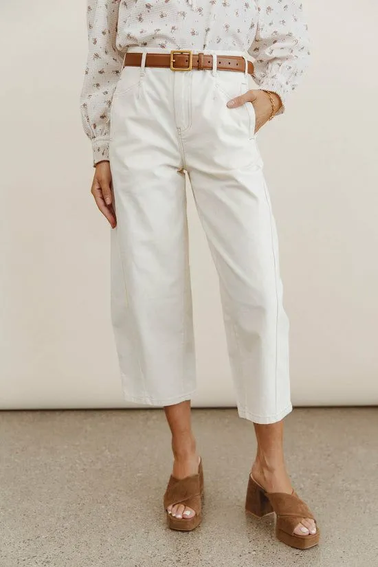 Bohme Sephrina Barrel Pants In Ecru Ecru Women All Bottoms