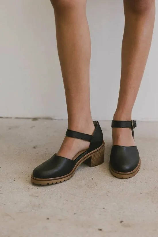 Bohme Seychelles Lock And Key Heel In Black Black Women Shoes