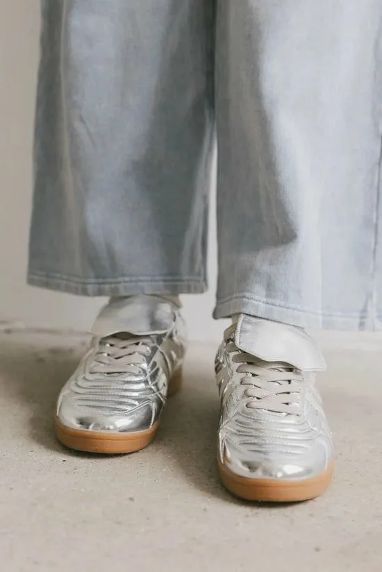 Bohme Steve Madden Madrid Sneakers In Silver Silver Women Shoes Bohme Steve Madden Madrid Sneakers In Silver Silver Women Shoes
