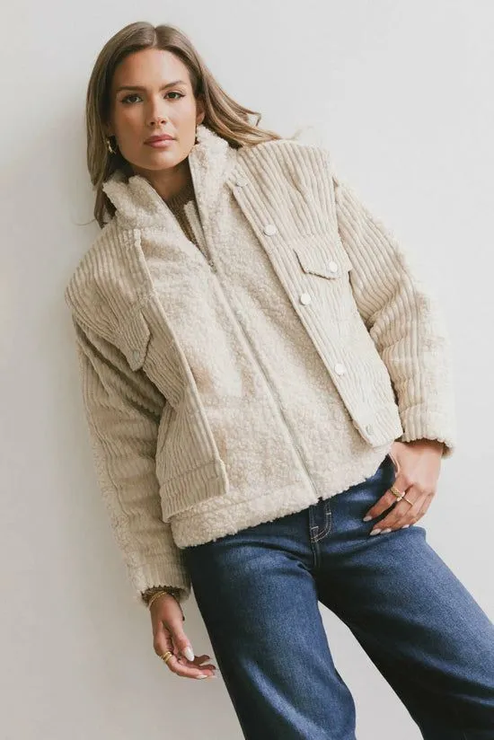 Bohme Talsie Corduroy Jacket Tan Women Jackets