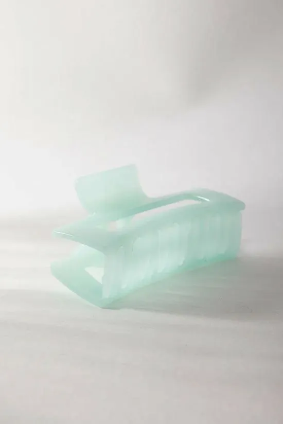 Bohme Translucent Rectangle Claw Clip In Mint Mint Women Hair Accessories