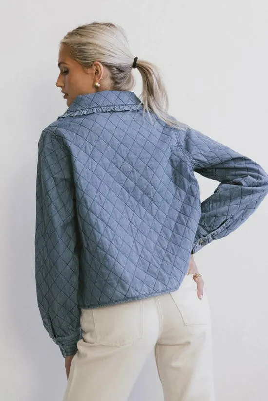 Bohme Valenn Quilted Jacket Blue Women Jackets