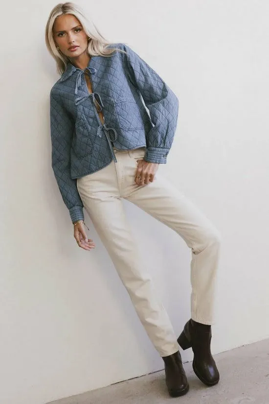 Bohme Valenn Quilted Jacket Blue Women Jackets