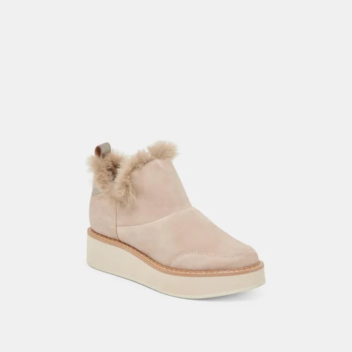 Boots and Booties Women Dolce Vita Ardy Plush H2O Booties Taupe Suede