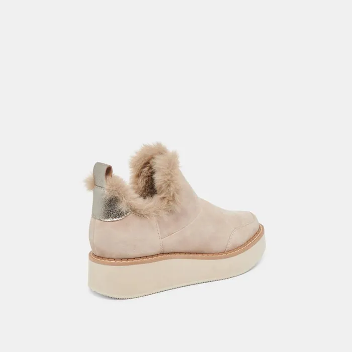 Boots and Booties Women Dolce Vita Ardy Plush H2O Booties Taupe Suede