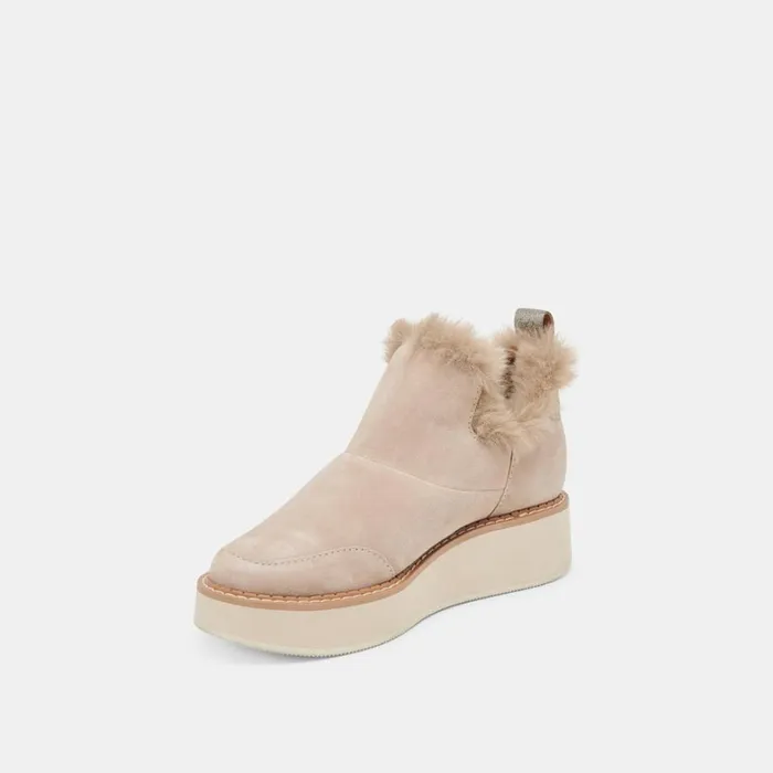 Boots and Booties Women Dolce Vita Ardy Plush H2O Booties Taupe Suede