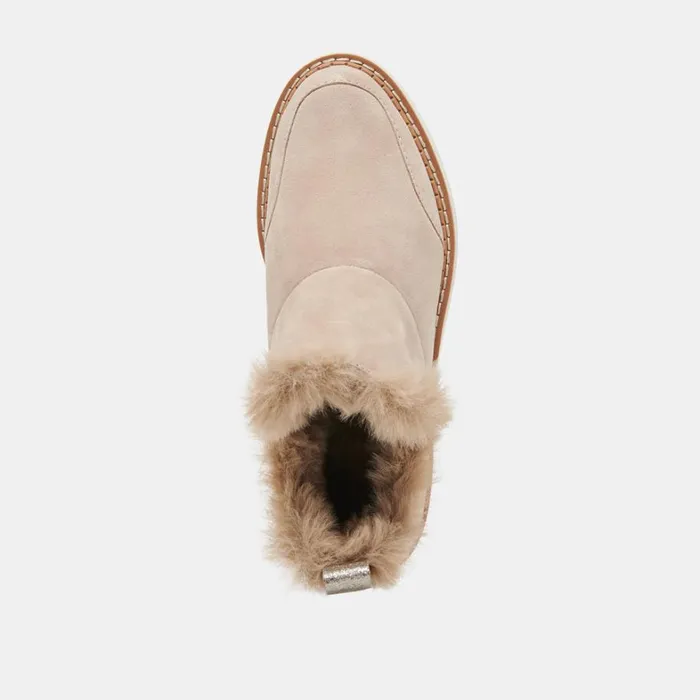 Boots and Booties Women Dolce Vita Ardy Plush H2O Booties Taupe Suede