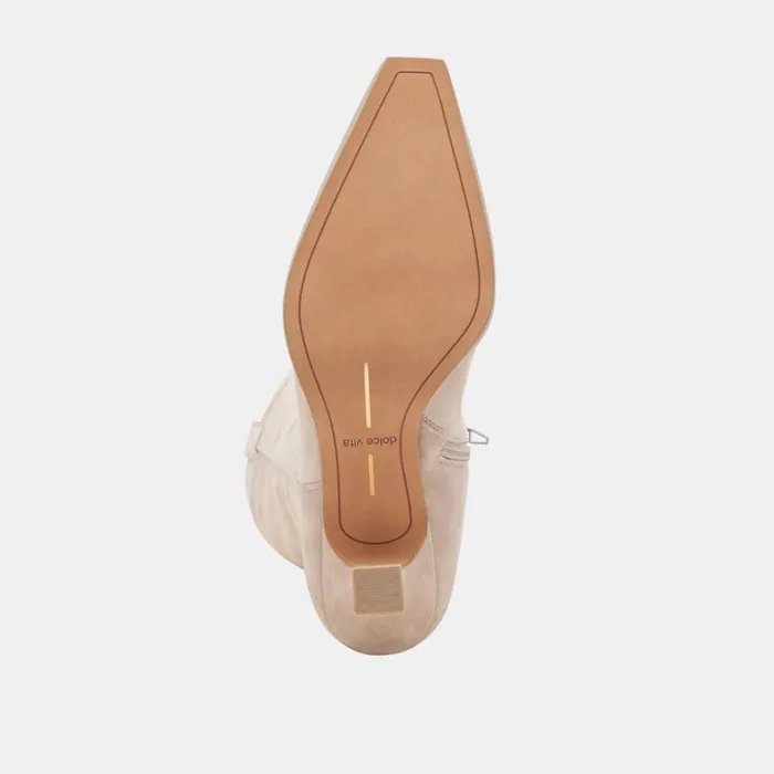 Boots and Booties Women Dolce Vita Ariana Wide Calf Boots Taupe Suede