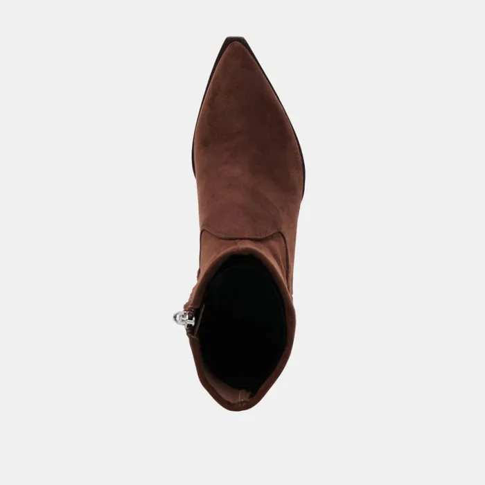 Boots and Booties Women Dolce Vita Arya Wide Calf Boots Dk Brown Stella Suede