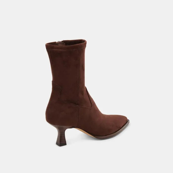 Boots and Booties Women Dolce Vita Arya Wide Calf Boots Dk Brown Stella Suede