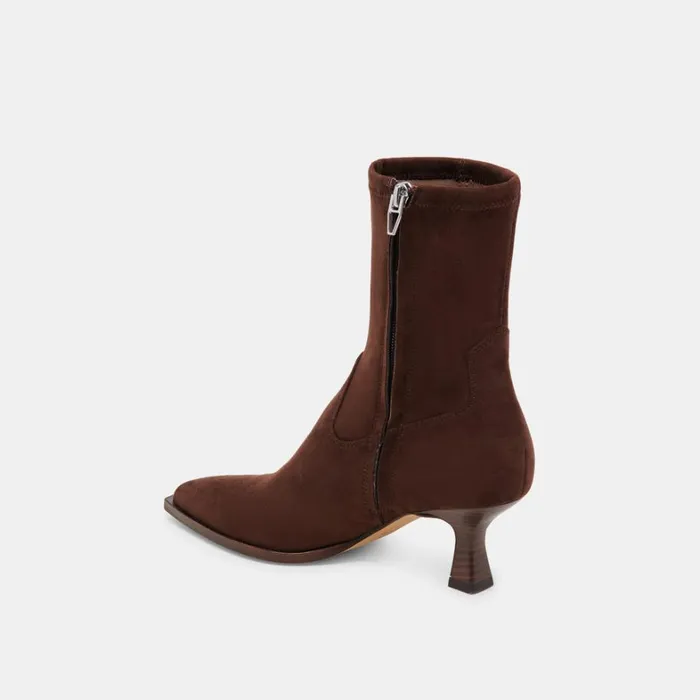 Boots and Booties Women Dolce Vita Arya Wide Calf Boots Dk Brown Stella Suede