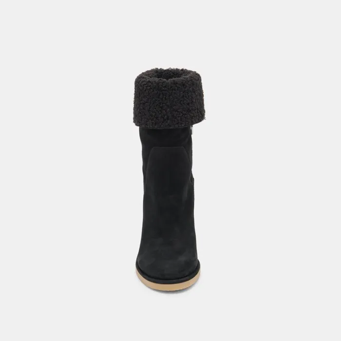 Boots and Booties Women Dolce Vita Caddie Plush Boots Black Nubuck