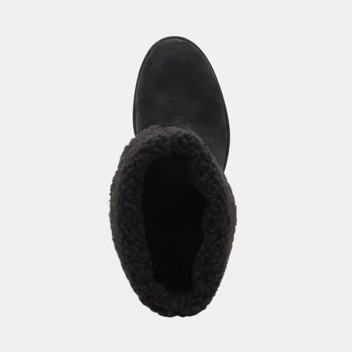 Boots and Booties Women Dolce Vita Caddie Plush Boots Black Nubuck