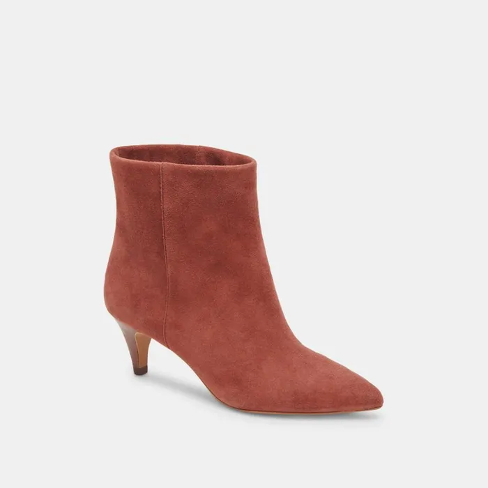 Boots and Booties Women Dolce Vita Dee Booties Cinnamon Suede