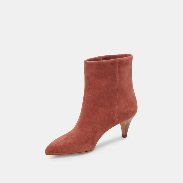 Boots and Booties Women Dolce Vita Dee Booties Cinnamon Suede
