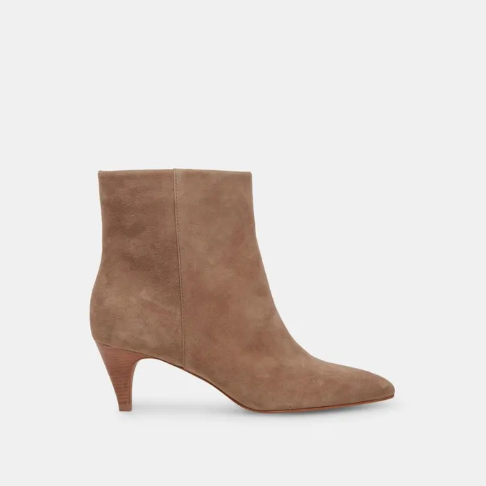 Boots and Booties Women Dolce Vita Dee Wide Booties Truffle Suede