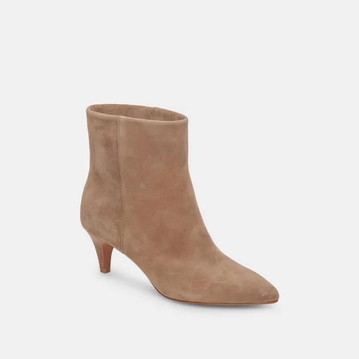 Boots and Booties Women Dolce Vita Dee Wide Booties Truffle Suede