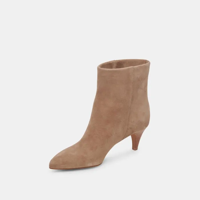 Boots and Booties Women Dolce Vita Dee Wide Booties Truffle Suede