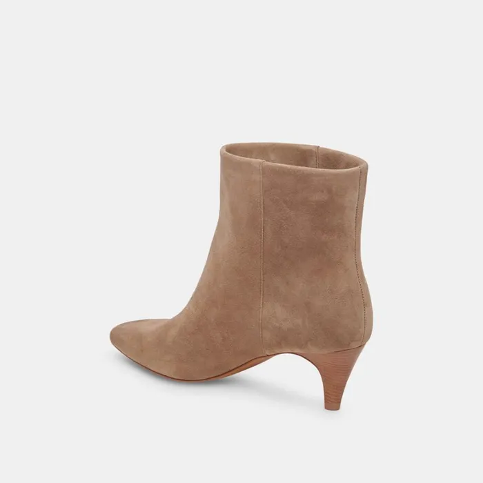 Boots and Booties Women Dolce Vita Dee Wide Booties Truffle Suede