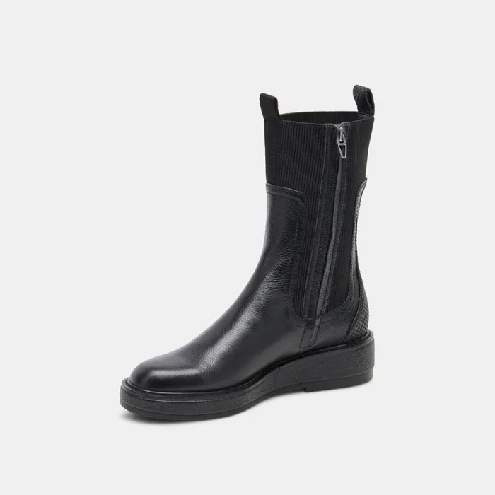 Boots and Booties Women Dolce Vita Elyse H2O Wide Boots Black Leather