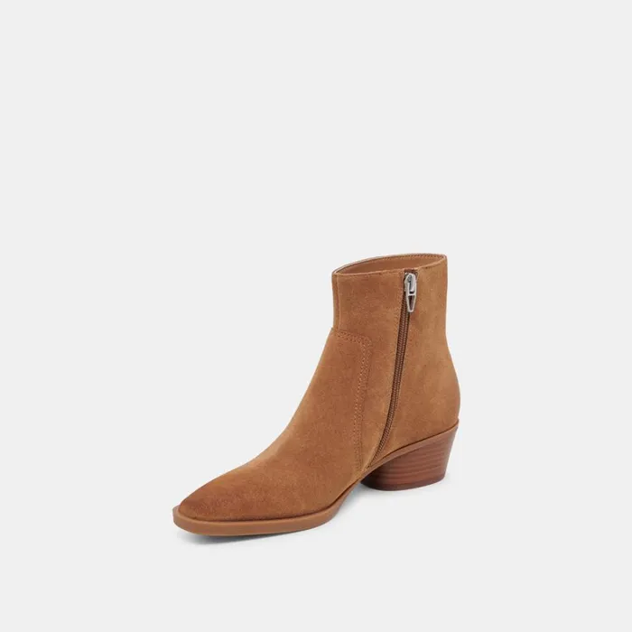 Boots and Booties Women Dolce Vita Fahari H2O Booties Brown Suede