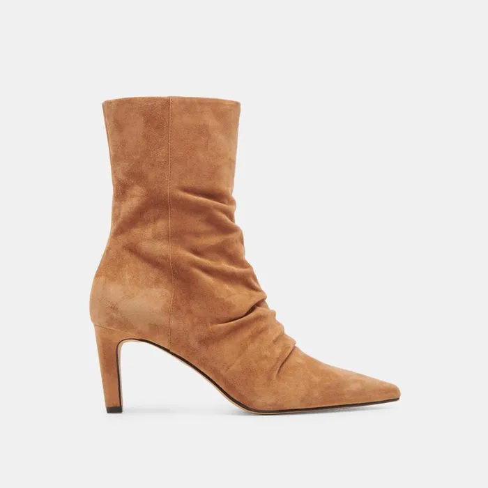 Boots and Booties Women Dolce Vita Fernly Wide Calf Boots Pecan Suede