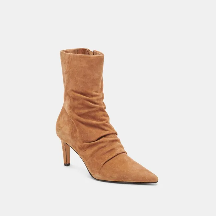 Boots and Booties Women Dolce Vita Fernly Wide Calf Boots Pecan Suede