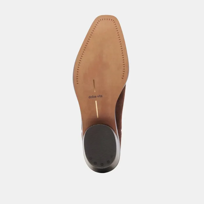 Boots and Booties Women Dolce Vita Foster Booties Dk Brown Suede