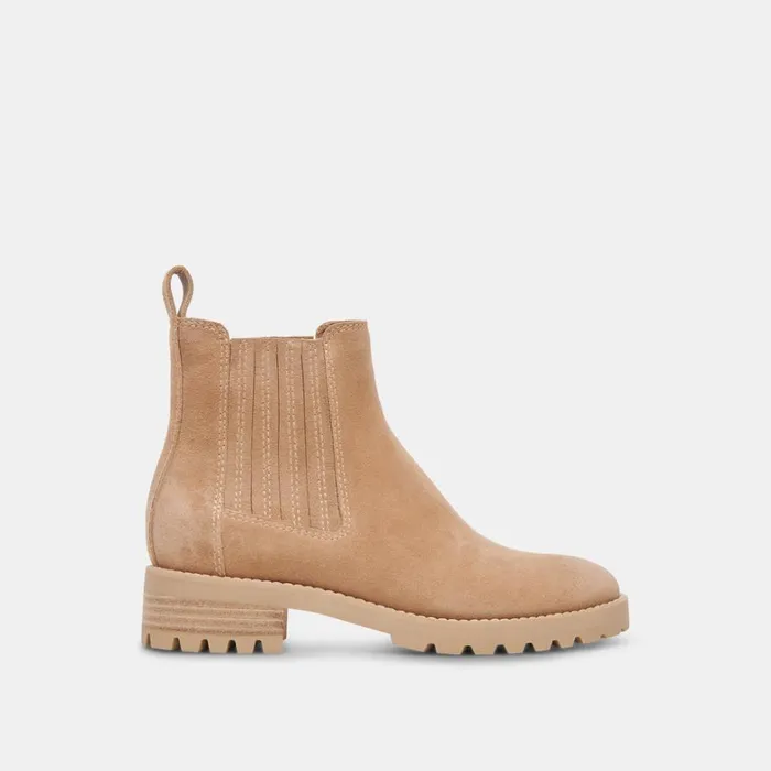 Boots and Booties Women Dolce Vita Fraya H2O Booties Taupe Suede