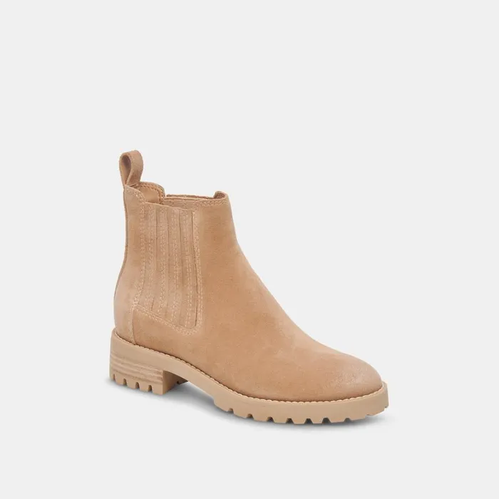 Boots and Booties Women Dolce Vita Fraya H2O Booties Taupe Suede