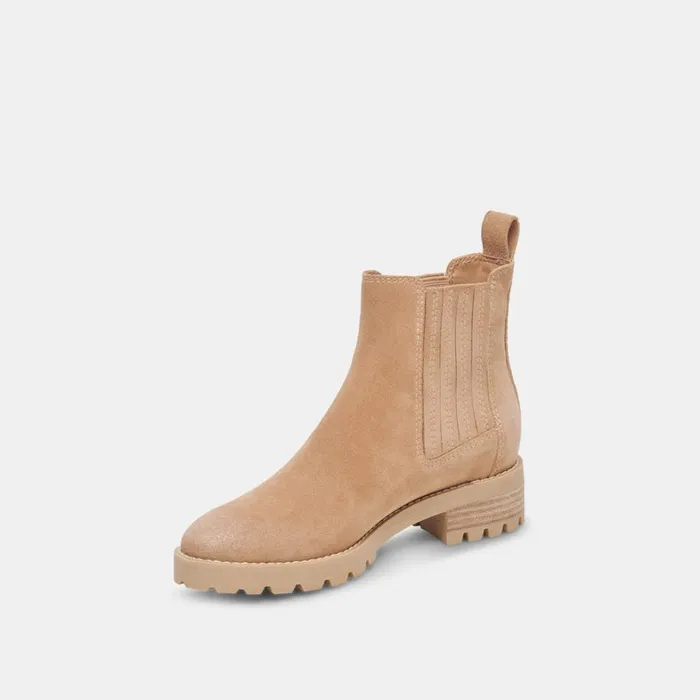 Boots and Booties Women Dolce Vita Fraya H2O Booties Taupe Suede