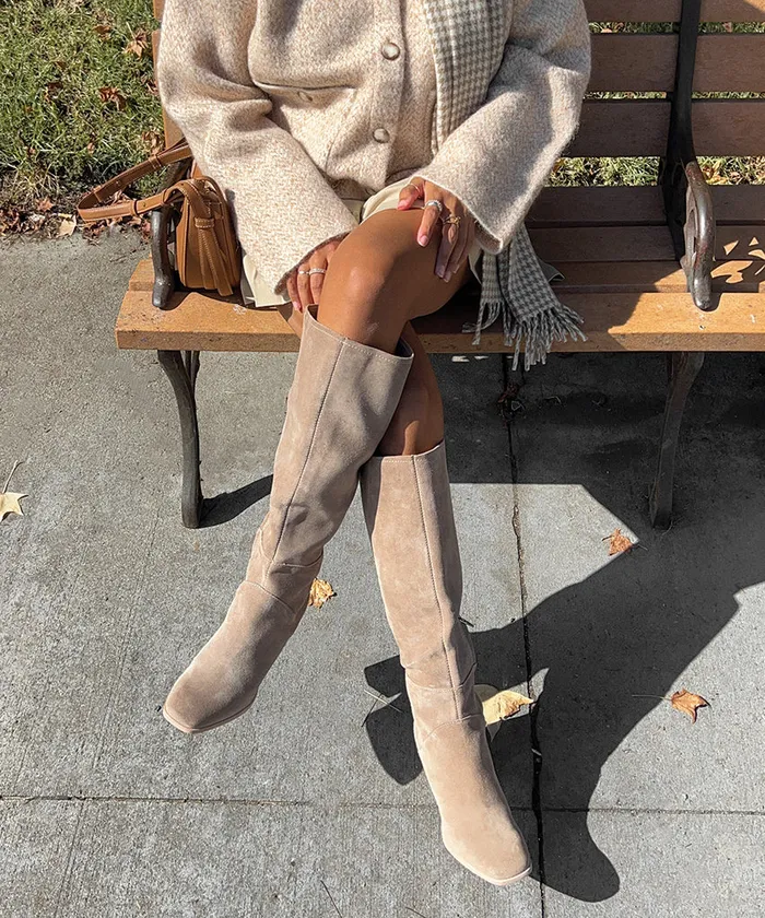 Boots and Booties Women Dolce Vita Fynn Boots Truffle Suede