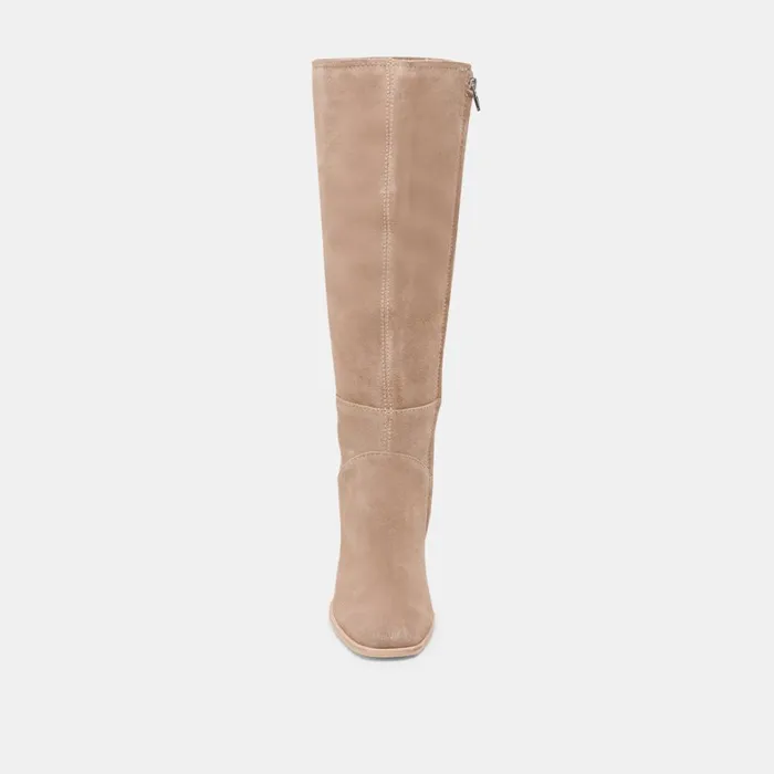 Boots and Booties Women Dolce Vita Fynn Wide Calf Boots Truffle Suede