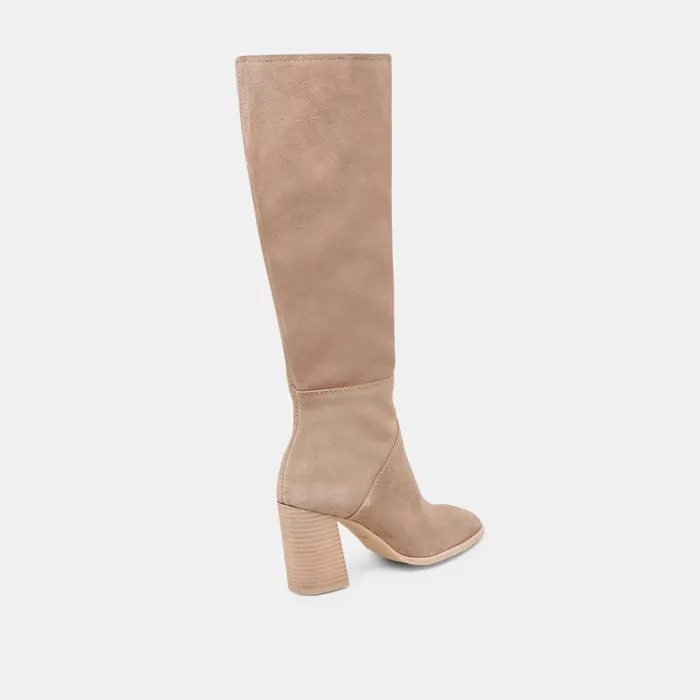 Boots and Booties Women Dolce Vita Fynn Wide Calf Boots Truffle Suede