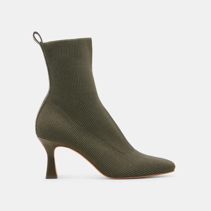 Boots and Booties Women Dolce Vita Glamor Knit Boots Army Knit