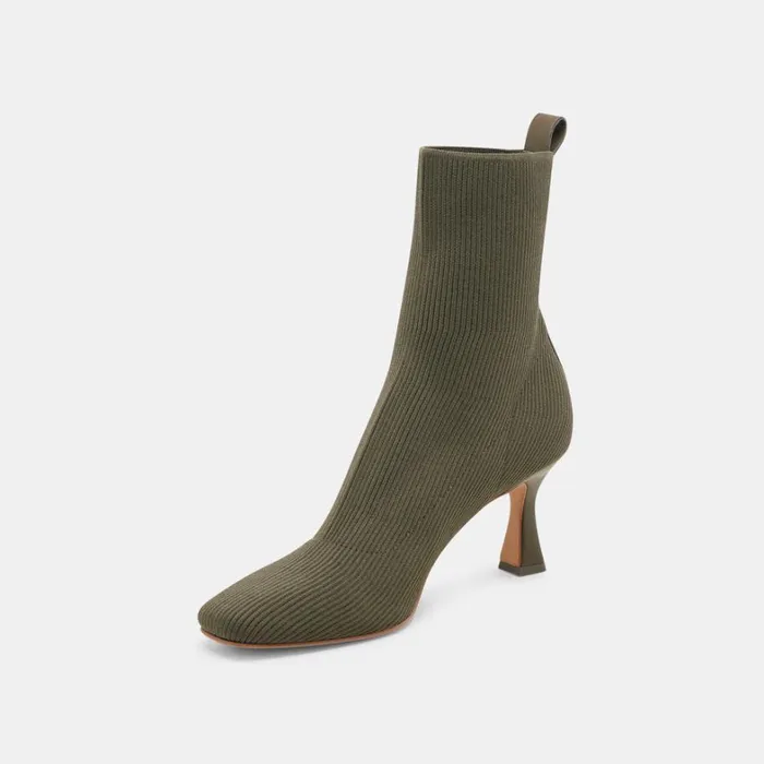 Boots and Booties Women Dolce Vita Glamor Knit Boots Army Knit