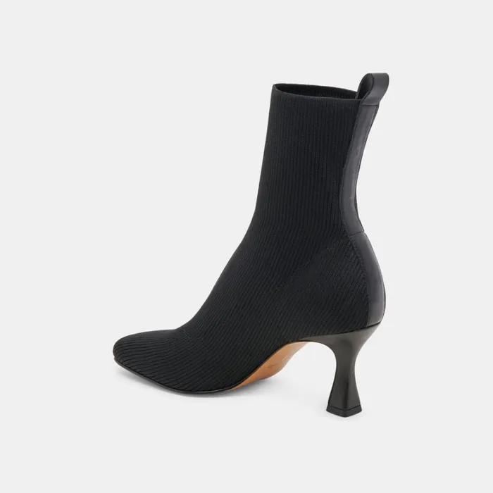 Boots and Booties Women Dolce Vita Glamor Knit Boots Black Knit