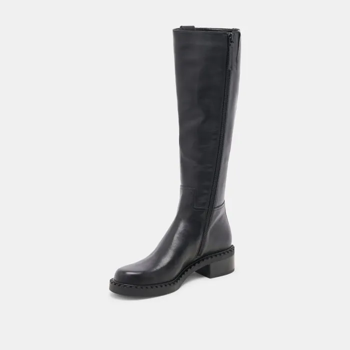 Boots and Booties Women Dolce Vita Glory H2O Extra Wide Calf Boots Black Leather