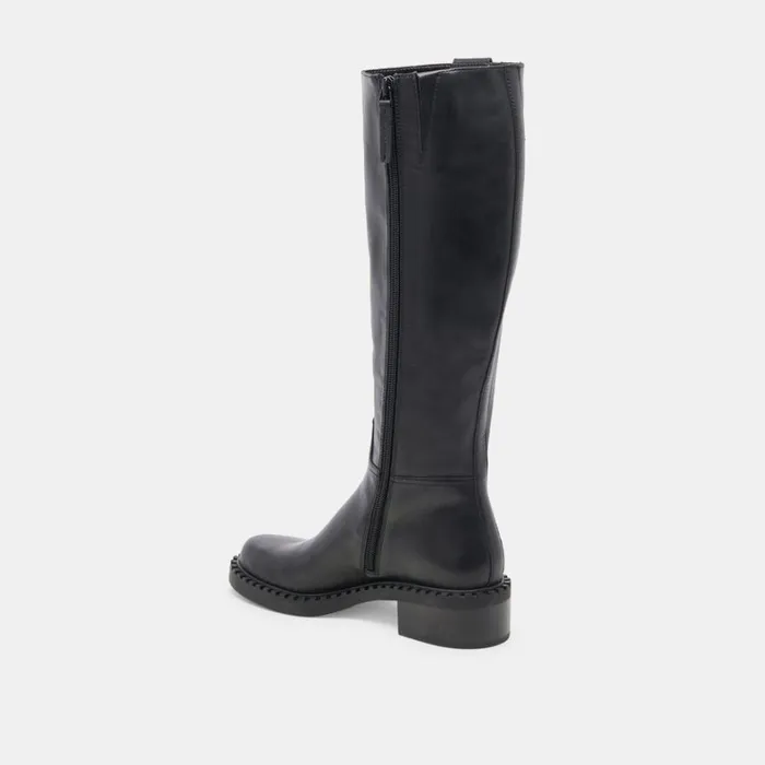 Boots and Booties Women Dolce Vita Glory H2O Extra Wide Calf Boots Black Leather