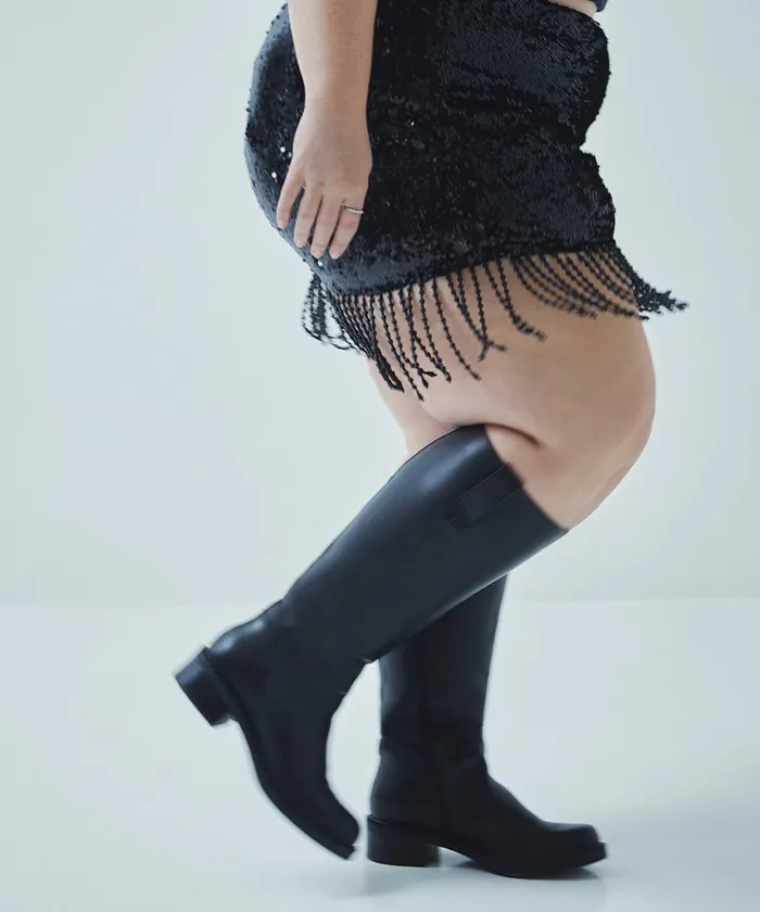 Boots and Booties Women Dolce Vita Glory H2O Extra Wide Calf Boots Black Leather