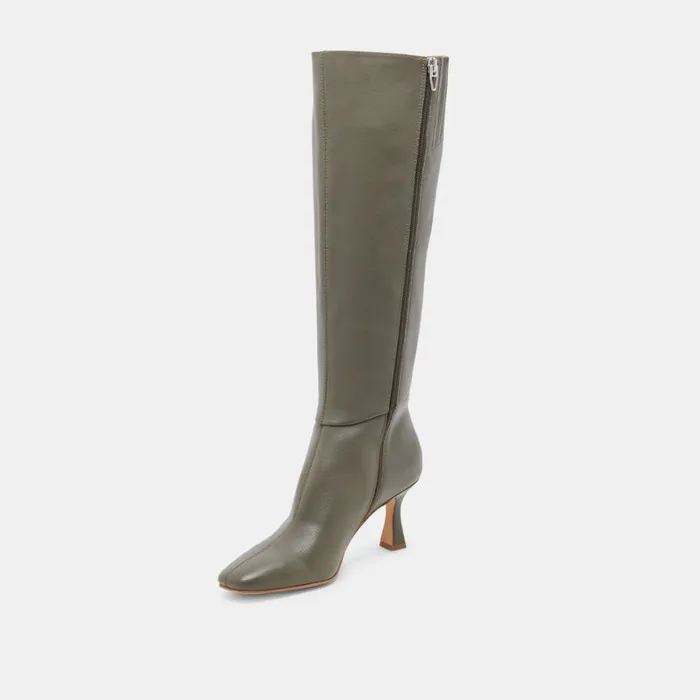 Boots and Booties Women Dolce Vita Gyra Boots Dark Olive Leather