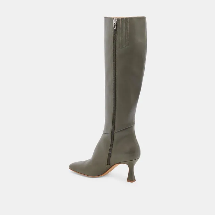 Boots and Booties Women Dolce Vita Gyra Boots Dark Olive Leather