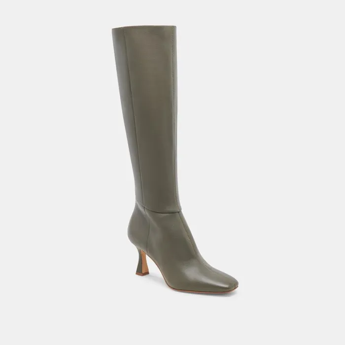 Boots and Booties Women Dolce Vita Gyra Boots Dark Olive Leather
