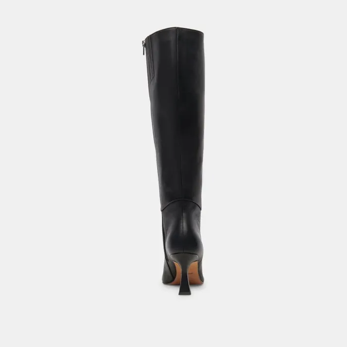 Boots and Booties Women Dolce Vita Gyra Wide Calf Boots Black Leather