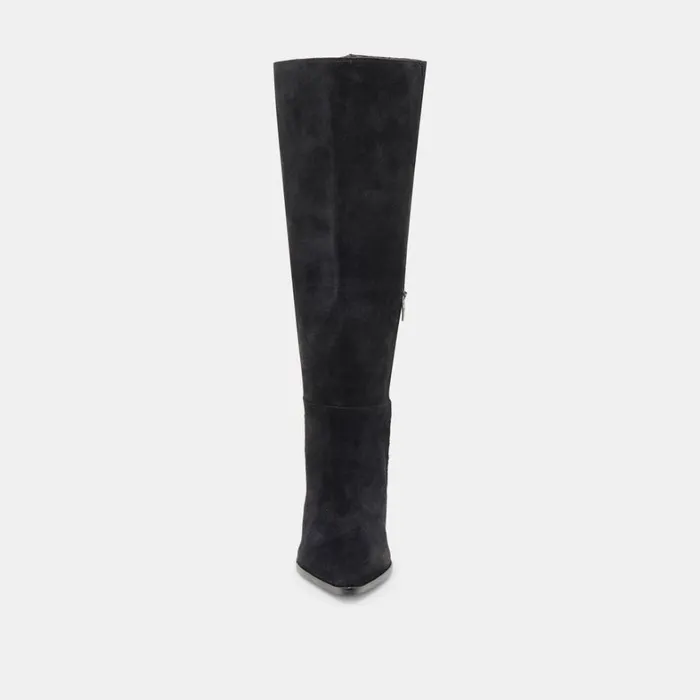 Boots and Booties Women Dolce Vita Kirson Wide Calf Boots Onyx Suede