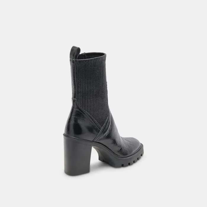 Boots and Booties Women Dolce Vita Marni H2O Boots Midnight Crinkle Patent