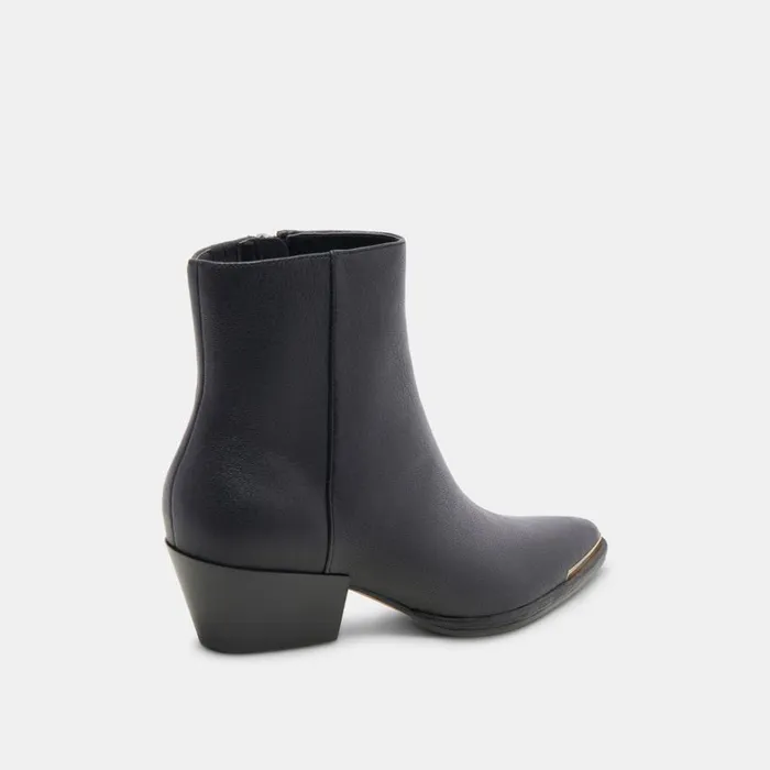 Boots and Booties Women Dolce Vita Nonah Wide Booties Black Leather