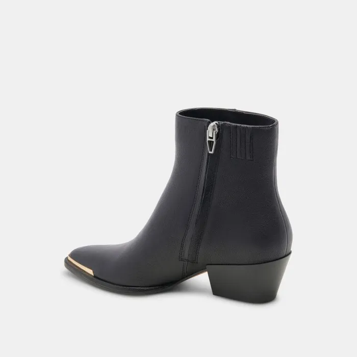 Boots and Booties Women Dolce Vita Nonah Wide Booties Black Leather