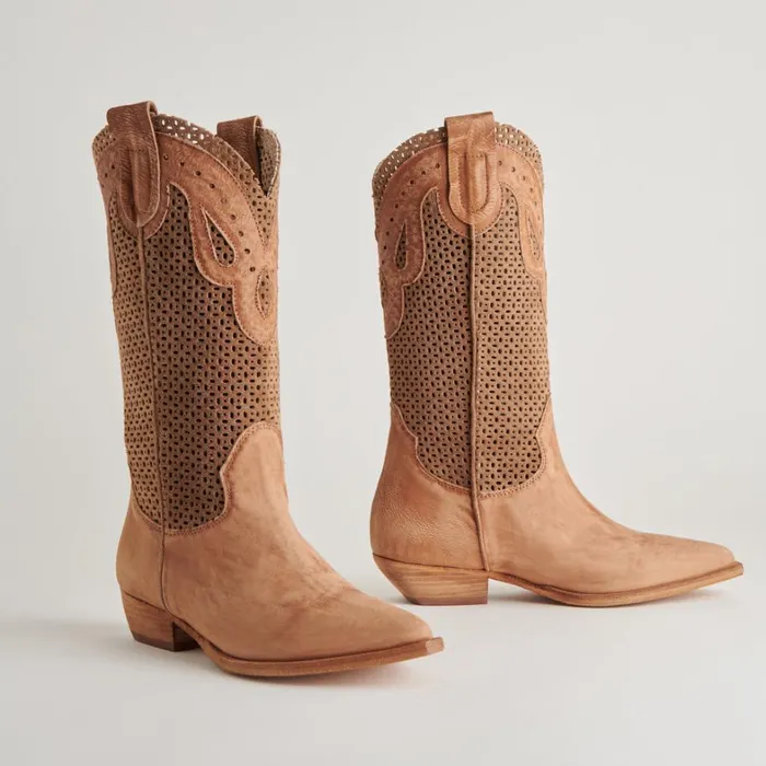 Boots and Booties Women Dolce Vita Ranch Boots Dk Brown Suede