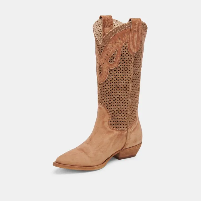 Boots and Booties Women Dolce Vita Ranch Boots Dk Brown Suede